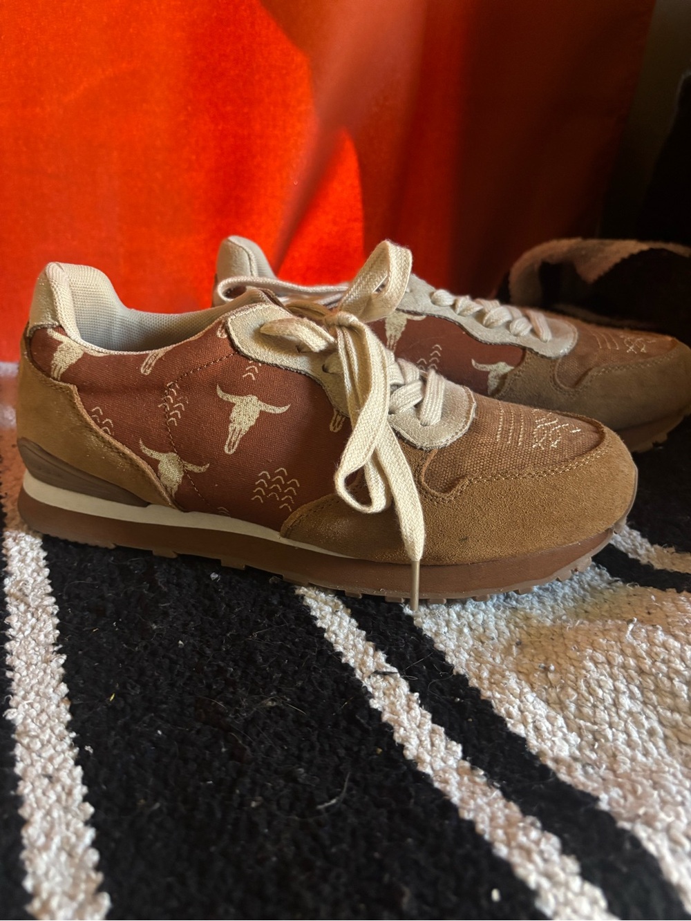Roper Brown Suede & Canvas Low-Top Sneakers